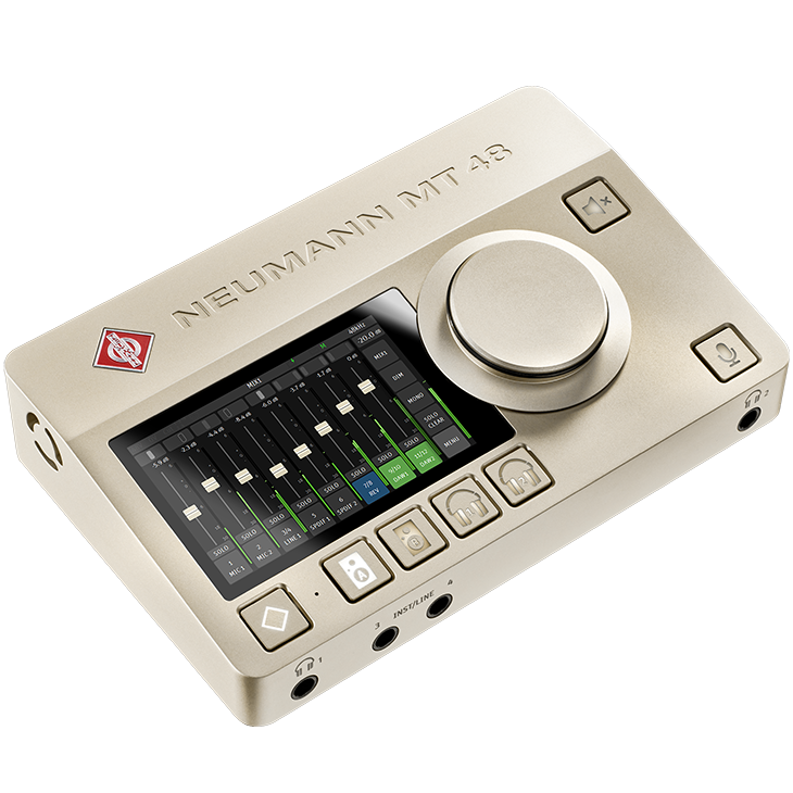 Premium audio interface in Neumann quality with intuitive touchscreen control