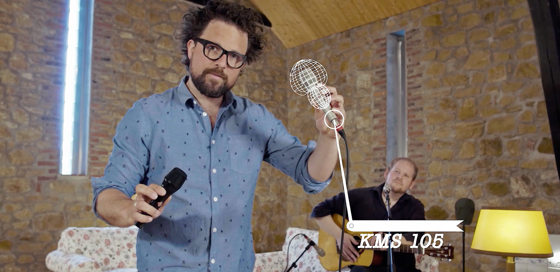 RECORDING A SINGER-SONGWRITER WITH TWO STAGE MICS