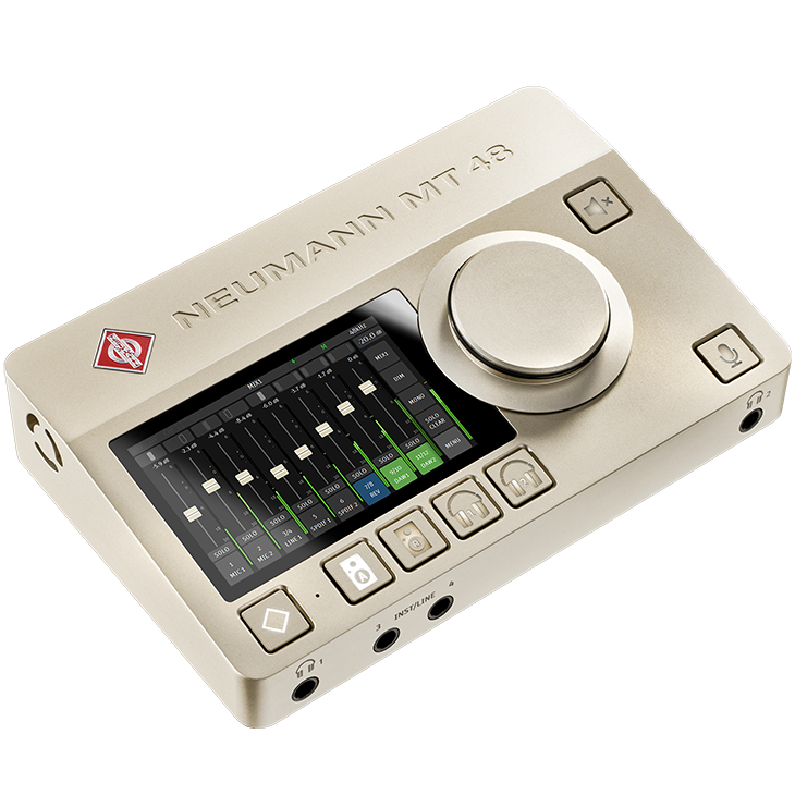 Premium audio interface in Neumann quality with intuitive touchscreen control